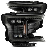 AlphaRex 18-20 Ford F-150 NOVA LED Proj Headlight Plank Style Alpha Blk w/Activ Light/Seq Signal/DRL thumbnail 1