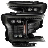 AlphaRex 18-20 Ford F-150 NOVA LED Proj Headlight Plank Style Alpha Blk w/Activ Light/Seq Signal/DRL thumbnail 2