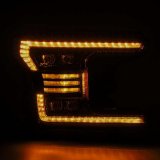 AlphaRex 18-20 Ford F-150 NOVA LED Proj Headlight Plank Style Alpha Blk w/Activ Light/Seq Signal/DRL thumbnail 5