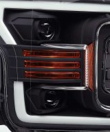 AlphaRex 18-19 Ford F-150 PRO-Series Proj Headlights Plank Style Matte Blk w/Activ Light/Seq Signal thumbnail 4