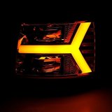 AlphaRex 07-13 Chevy 1500HD PRO-Series Proj Headlights Plank Style Chrome w/Activ Light/Seq Signal thumbnail 8