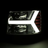 AlphaRex 07-13 Chevy 1500HD PRO-Series Proj Headlights Plank Style Chrome w/Activ Light/Seq Signal thumbnail 9