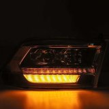 AlphaRex 09-18 Dodge Ram 1500HD PRO-Series Proj Headlights Plank Style Alpha Black w/Seq Signal/DRL thumbnail 6