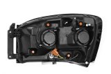 AlphaRex 06-08 Dodge Ram 1500HD PRO-Series Proj Headlights Plank Style Alpha Black w/Seq Signal/DRL thumbnail 4