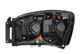 AlphaRex 06-08 Dodge Ram 1500HD PRO-Series Proj Headlights Plank Style Alpha Black w/Seq Signal/DRL thumbnail 8