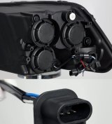 AlphaRex 09-18 Dodge Ram 1500HD PRO-Series Projector Headlights Plank Style Black w/Seq Signal/DRL thumbnail 9