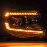 AlphaRex 05-11 Toyota Tacoma LUXX LED Projector Headlights Plank Style Alpha Black w/Activ Light/DRL thumbnail 8