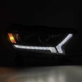 AlphaRex 2019+ Ford Ranger PRO-Series Proj Headlights Plank Style Alpha Black w/Seq Signal/DRL thumbnail 8