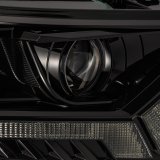 AlphaRex 19-21 Ford Ranger LUXX LED Proj Headlights Plank Style Alpha Black w/Seq Signal/DRL thumbnail 3