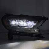 AlphaRex 19-21 Ford Ranger NOVA LED Proj Headlights Plank Style Black w/Activ Light/Seq Signal/DRL thumbnail 4