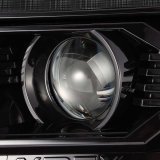 AlphaRex 12-15 Toyota Tacoma LUXX LED Projector Headlights Plank Style Alpha Black w/DRL thumbnail 2