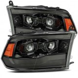 AlphaRex 09-18 Dodge Ram 1500 PRO-Series Projector Headlights Plank Style Alpha Blk w/Seq Signal/DRL thumbnail 6