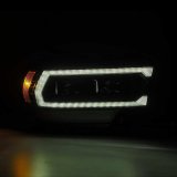 AlphaRex 19-21 Ram 2500 LUXX LED Proj Headlights Plank Style Alpha Blk w/Activ Light/Seq Signal/DRL thumbnail 5