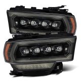 AlphaRex 19-21 Ram 2500 NOVA LED Proj Headlights Plank Style Alpha Blk w/Activ Light/Seq Signal/DRL thumbnail 2