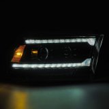 AlphaRex 09-18 Ram 2500 LUXX LED Proj Headlight Plank Style Alpha Blk w/Activ Light/Seq Signal/DRL thumbnail 5
