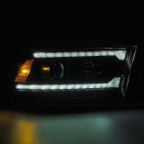 AlphaRex 09-18 Ram 2500 LUXX LED Proj Headlight Plank Style Alpha Blk w/Activ Light/Seq Signal/DRL thumbnail 9