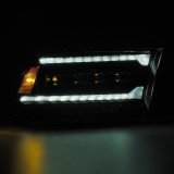 AlphaRex 09-18 Ram 2500 NOVA LED Proj Headlights Plank Style Alpha Blk w/Activ Light/Seq Signal/DRL thumbnail 6