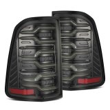 AlphaRex 19-21 Dodge Ram 1500 Luxx-Series LED Tail Lights Alpha-Black w/Activ Light/Seq Signal thumbnail 1