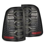 AlphaRex 19-21 Dodge Ram 1500 Luxx-Series LED Tail Lights Alpha-Black w/Activ Light/Seq Signal thumbnail 2