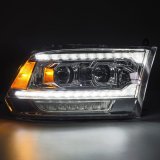 AlphaRex 09-18 Ram 1500 PRO-Series Proj Headlights Chrome w/ Sequential Signal and Top/Middle DRL thumbnail 4