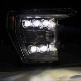 AlphaRex 21-22 Ford F-150 NOVA LED Proj Headlights Plank Style Blk w/Activ Light/Seq Signal thumbnail 6