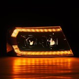 AlphaRex 04-08 Ford F150 PRO-Series Projector Headlights Chrome w/ Sequential Signal and DRL thumbnail 3