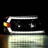 AlphaRex 04-08 Ford F150 PRO-Series Projector Headlights Chrome w/ Sequential Signal and DRL thumbnail 4