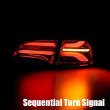 AlphaRex 20-22 Tesla Model Y PRO-Series LED Tail Lights Jet Black w/Seq Sig thumbnail 6
