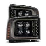 AlphaRex 05-07 Ford Super Duty/Excursion NOVA-Series LED Projector Headlights Alpha-Blk w/Activ Ligh thumbnail 1