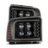 AlphaRex 05-07 Ford Super Duty/Excursion NOVA-Series LED Projector Headlights Alpha-Blk w/Activ Ligh thumbnail 2