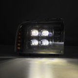AlphaRex 05-07 Ford Super Duty/Excursion NOVA-Series LED Projector Headlights Alpha-Blk w/Activ Ligh thumbnail 9
