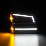AlphaRex 03-06 Chevy Silverado 1500/2500HD/3500HD/Avalanche Alpha-Black NOVA LED Proj Headlights thumbnail 6