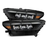 AlphaRex 15-17 Ford Mustang NOVA LED Proj Headlights Black w/Activ Light/Seq Signal/Switch DRL thumbnail 1