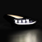 AlphaRex 17-22 Tesla Model 3/20-23 Model Y NOVA LED Proj Headlights Alpha-Blk w/Actv Lgt & Seq.Sig thumbnail 2