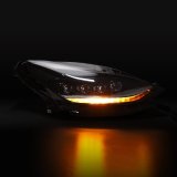 AlphaRex 17-22 Tesla Model 3/20-23 Model Y NOVA LED Proj Headlights Alpha-Blk w/Actv Lgt & Seq.Sig thumbnail 3