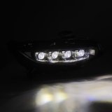 AlphaRex 16-21 Honda Civic NOVA-Series LED Proj Headlights Alpha-Black w/Actv Lgt & Seq.Sig / SB DRL thumbnail 3