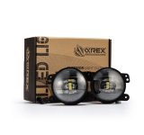 AlphaRex Universal Chrysler/Dodge/Hummer/Jeep DoubleTap Dual Color LED Proj Fog Lights - White/Amber thumbnail 1