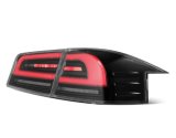 AlphaRex 12-21 Tesla Model S LUXX-Series LED Tail Lights - Black/Red (US Models Only) thumbnail 5