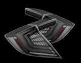 AlphaRex 16-21 Honda Civic Hatchback/ Type-R FK8 Nova-Series LED Tail Lights (Pair) - Alpha Black thumbnail 1