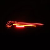 AlphaRex 20-24 Toyota Supra LUXX-Series Laser Style LED Tail Lights Black-Red thumbnail 4