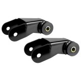 RockJock XJ Cherokee Boomerang Leaf Spring Shackles 5in w/ Urethane Bushings and Hardware thumbnail 1