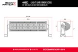 Body Armor 4x4 20in Blackout LED Light Bar Combo Beam with Wiring Harness thumbnail 2