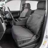Covercraft 22-23 GMC Hummer Polycotton SeatSaver Custom Front Row Seat Covers - Grey thumbnail 7