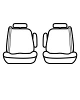 Covercraft 99-02 Chevrolet Polycotton SeatSaver Custom Front Row Seat Covers - Grey thumbnail 3