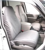Covercraft 07-13 Chevrolet Tahoe Polycotton SeatSaver Custom Front Row Seat Covers - Charcoal thumbnail 1