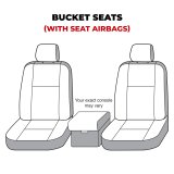 Covercraft 11-16 Dodge Ram Carhartt SeatSaver Custom Front Row Seat Covers - Gravel thumbnail 7