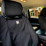 Covercraft 19-24 Chevrolet Silverado Carhartt Super Dux SeatSaver Front Row Seat Covers - Blk thumbnail 4