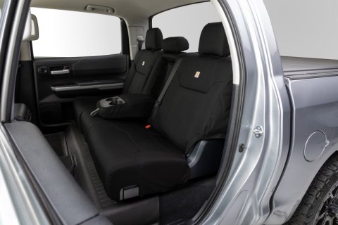Covercraft 99-02 Chevrolet Silverado Carhartt Super Dux PrecisionFit Second Row Seat Covers - Blk thumbnail 5