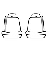 Covercraft 02 Ford F150 Polycotton SeatSaver Custom Front Row Seat Covers - Tan thumbnail 1