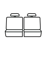 Covercraft 1996-02 Toyota 4Runne Polycotton SeatSaver Custom Second Row Seat Covers - Grey thumbnail 1